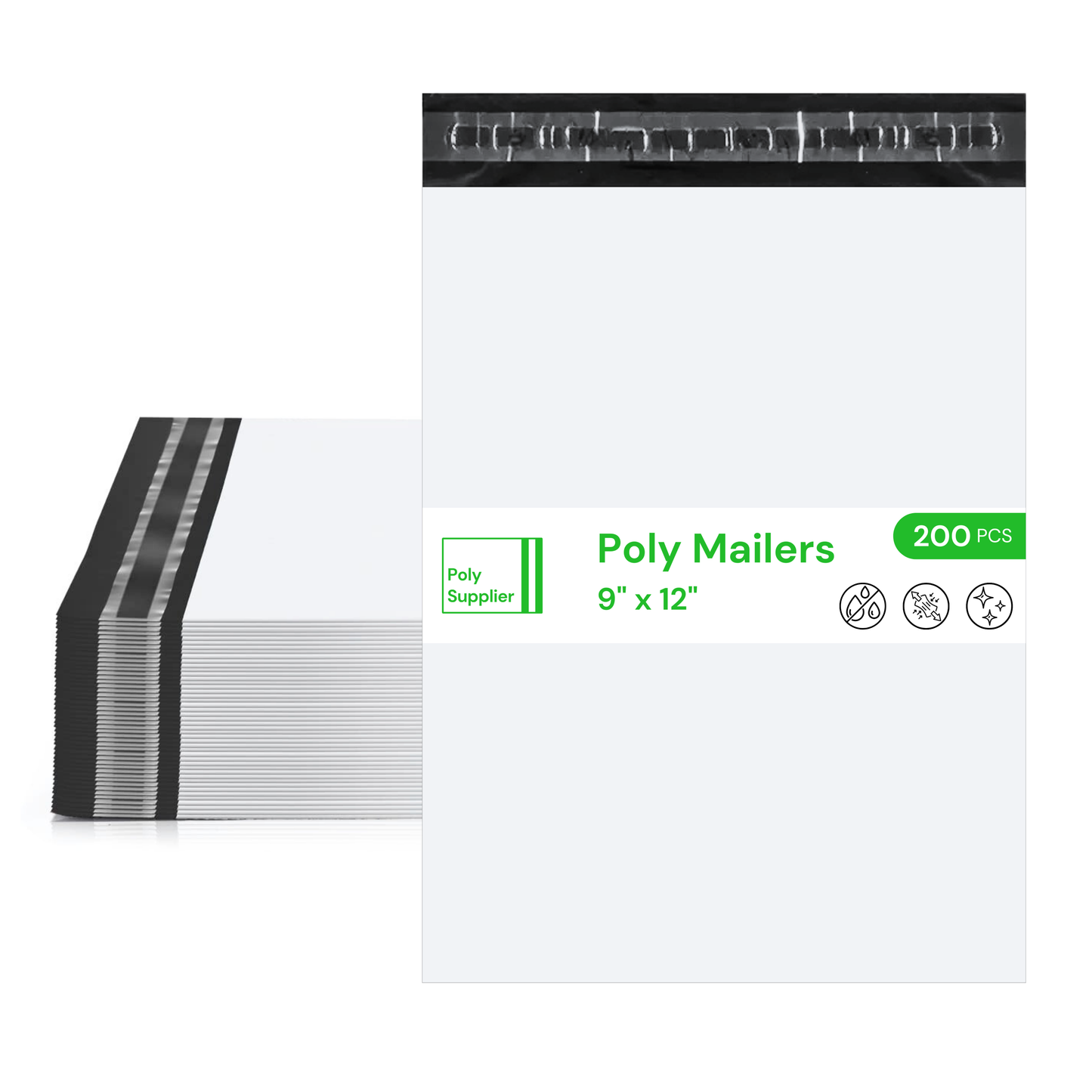 Glossy White Poly Mailer