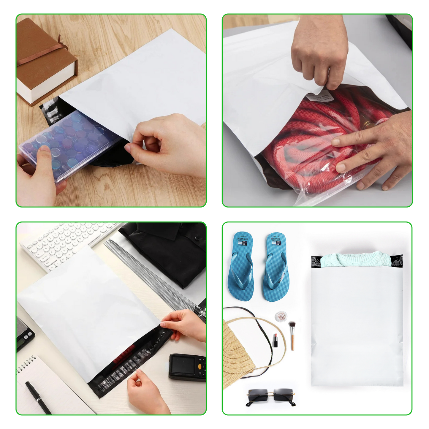 Glossy White Poly Mailer