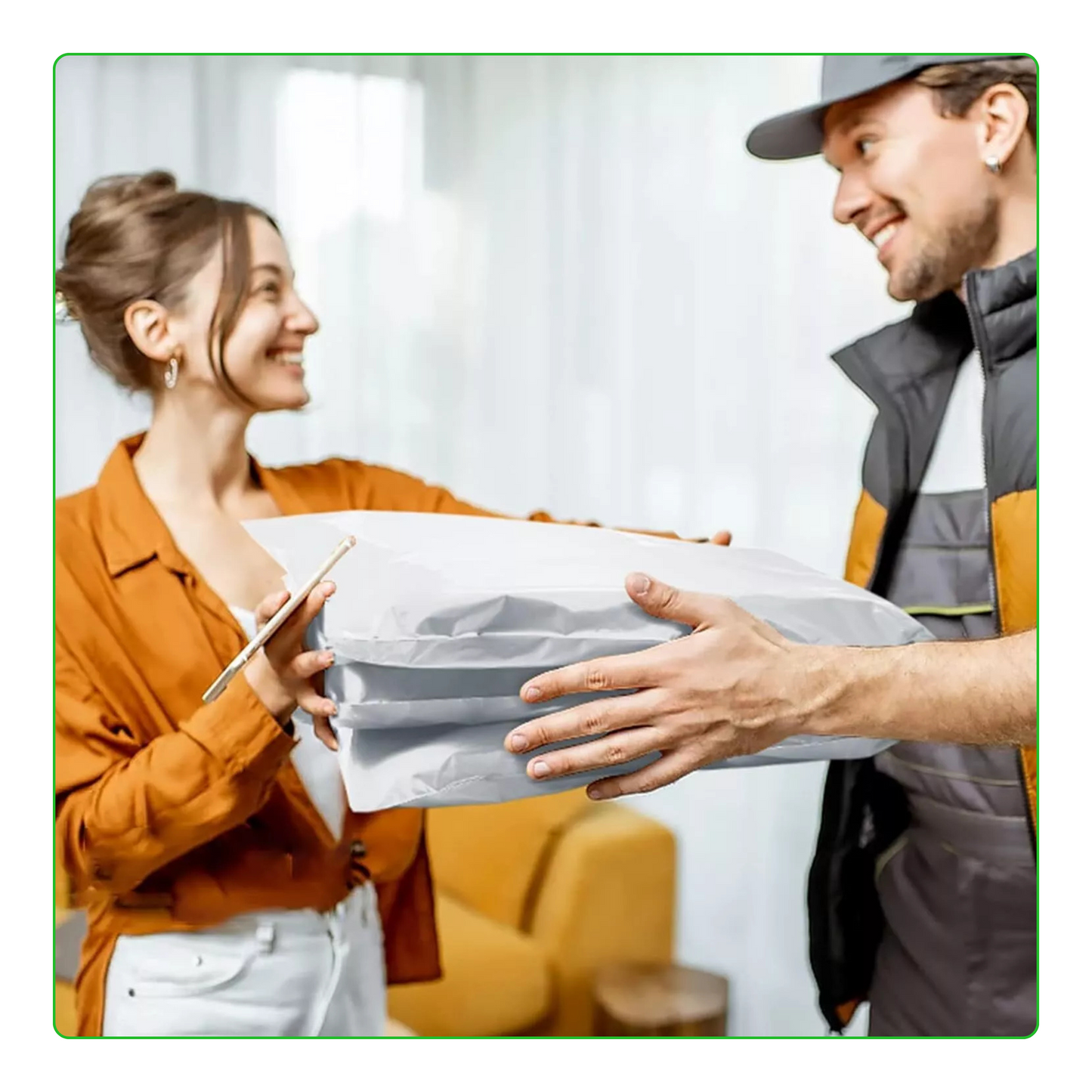 Glossy White Poly Mailer