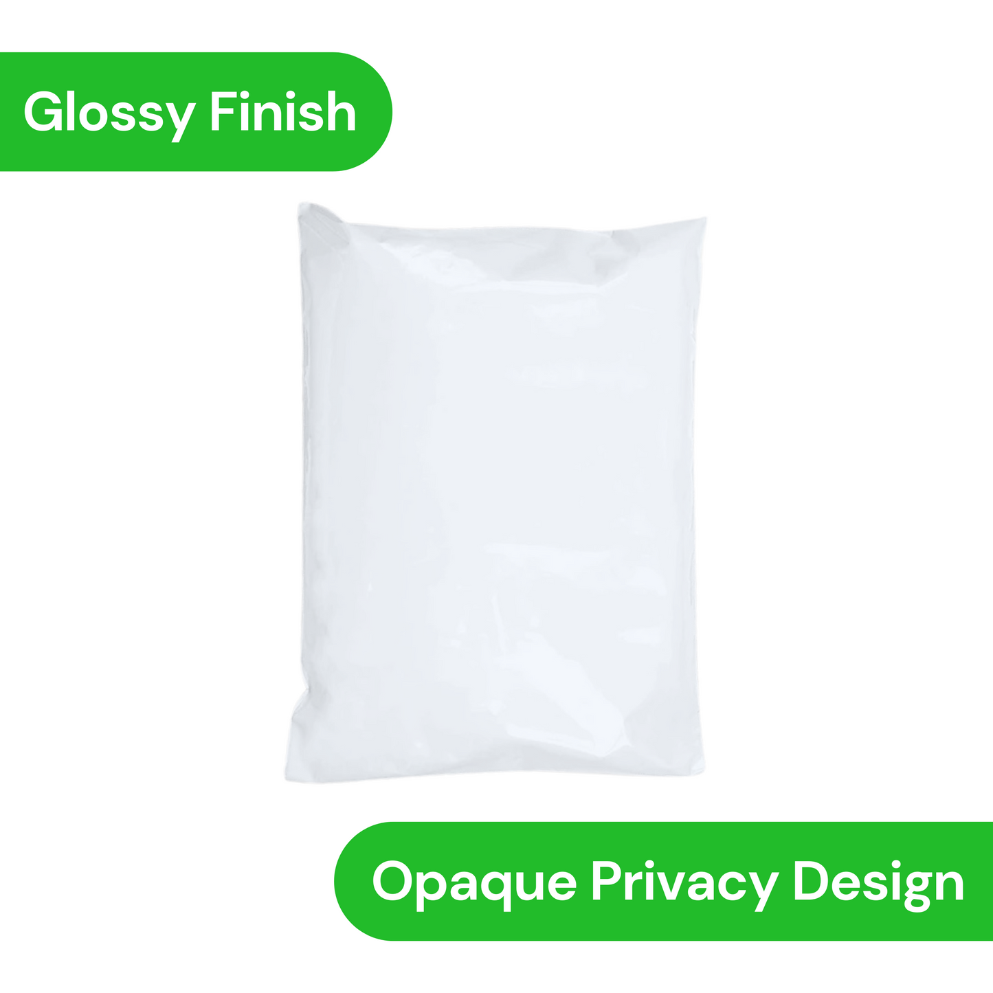 Glossy White Poly Mailer